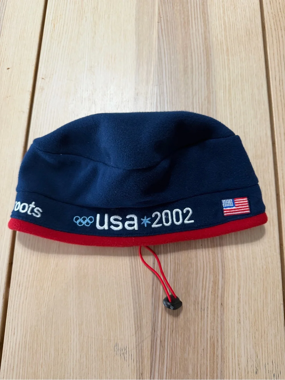 Vintage 2002 Olympics Salt Lake City Fleece Beret Cap